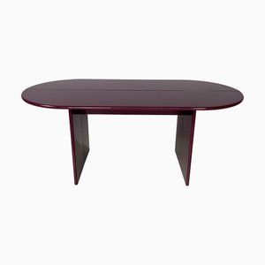 Mid-Century Modern Italian Purple Lacquered Console Table, 1980s