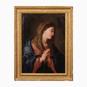 Italian Artist, The Virgin in Prayer, 1670, Oil on Canvas, Framed