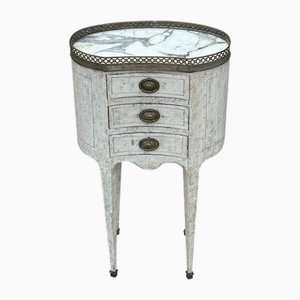 Antique French Louis XVI Painted Nightstand, 1910