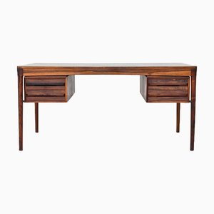 Executive Desk in Rosewood attributed to Torbjørn Afdal for Bruksbo, Norway, 1960s