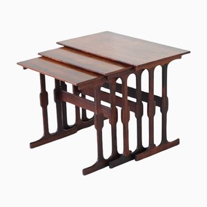 Satztische aus Palisander, Johannes Andersen zugeschrieben für CFC Silkeborg, Dänemark, 1960er, 3er Set