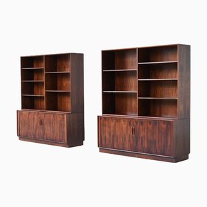 Bookcases in Rosewood attributed to Arne Vodder for Sibast, Denmark, 1960s, Set of 2
