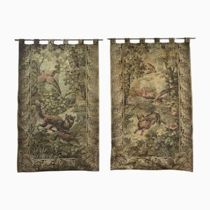 20th Century Wall Tapestries with Animal Decor, Set of 2