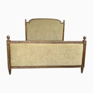 Vergoldetes französisches Super King Bett, 1880