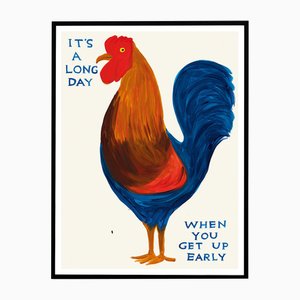 David Shrigley, Its a Long Day, 2024, Carta, Incorniciato