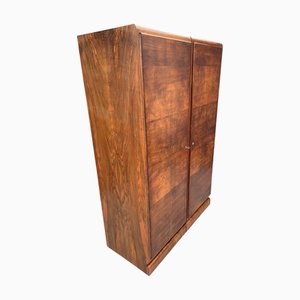 Armoire Style Art Déco en Contreplaqué de Noyer, 1930s