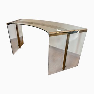 Glass President Desk by Gallotti and Radice