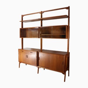 Danish Modular Teak Bookcase, 1960