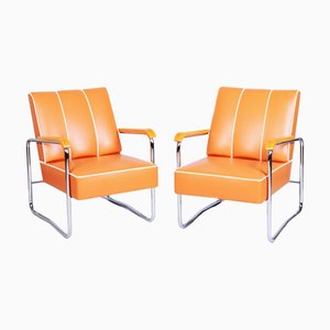 Czech Bauhaus Armchairs by K. Honzík for Vanický Praha, 1930s, Set of 2