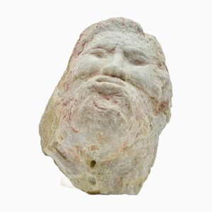 Tête Sculpture Sirio Pellegrini, 1960s, Pierre