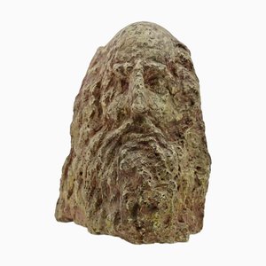 Sirio Pellegrini, Portrait of Leonardo Da Vinci Sculpture, 1960s, Stone