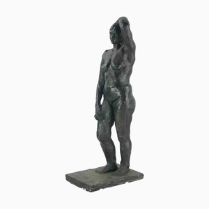 Anton Russev, Nude of Woman, 1960s, Chalk Sculpture