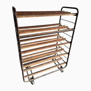 Vintage Belgian Interbellum Bakery Bread Rack, 1930