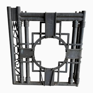 Industrial Architectural Fragment Circular Motif in Cast Iron, 1930s