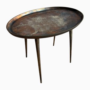 Mid-Century Modern Italian Brass Tripod Side Table, 1950s