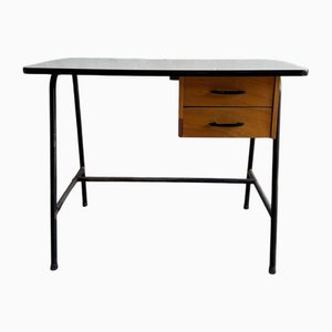 Mid-Century Modern Industrial Desk with Two Drawers, 1950s