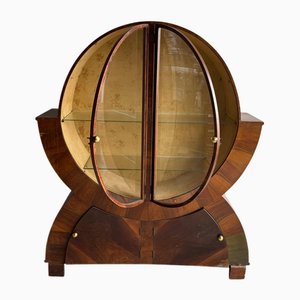 Art Deco Globe-Shaped Display Cabinet, 1930s