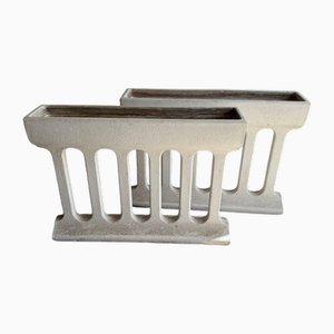 Mid-Century Modern Pflanzgefäße aus Beton, 1960er, 2er Set