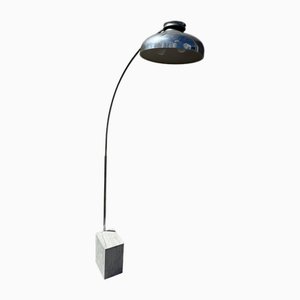 Lampadaire Arc avec Socle en Marbre, Italie, 1970s