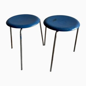 Taburetes Dot vintage de Arne Jacobsen para Fritz Hansen, 1974. Juego de 2