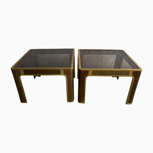 Bronze Side Tables by Peter Van Heeck, Belgium, 1970s