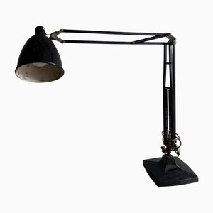 Vintage Industrial Articulated Desk Lamp in Black, 1950s