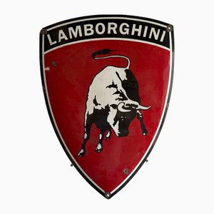 Vintage Lamborghini Emaille Schild Schild