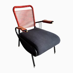 Vintage French Scoubidou Armchair, 1950s
