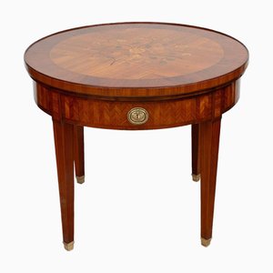 Table Basse Napoléon III en Bois Exotiques, France, Début du 20ème Siècle
