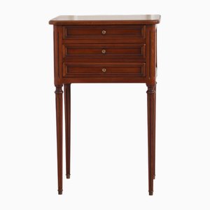 Table d'Appoint ou de Chevet Style Louis Seize Antique avec Tiroirs