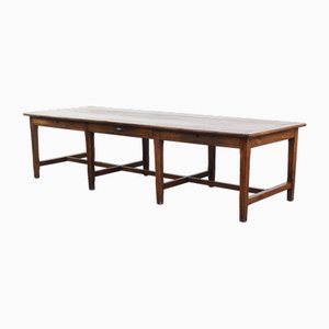 Tavolo da pranzo antico in quercia, inizio XIX secolo