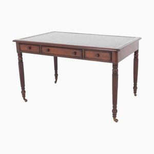 Table ou Bureau de Bibliothèque Revival Regency en Acajou