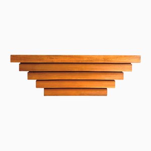 Italian Sculptural Wooden Counter, 1970s