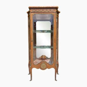Louis XV Style Marquetry Display Case