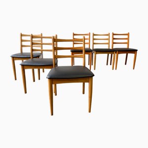 Sedie da pranzo Mid-Century moderne di Schreiber Furniture, anni '70, set di 6