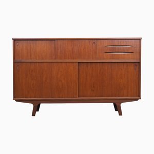 Dänisches Vintage Highboard aus Teak, 1960er