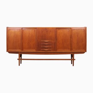 Vintage Danish Teak Highboard, 1960s