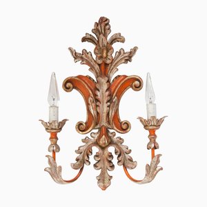 Lámpara de pared florentina italiana vintage de Palladio, 1971