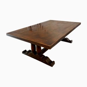 Large Antique 12-Seater Oak Refectory Dining Table, 1860