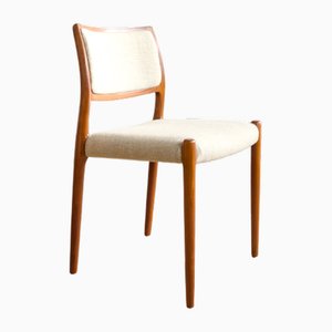 Mid-Century Modern Model 80 Dining Chair in Teak by Niels O. Møller for J.L. Møllers, 1960s