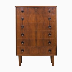 Vintage Danish Walnut Chest of Drawers, 1960s
