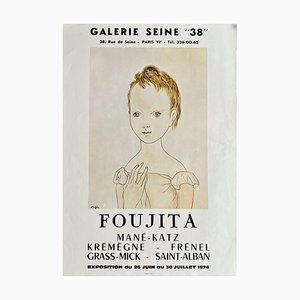 Official Galerie Seine 38 Poster after Foujita, France, 1974