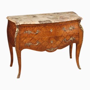 Cajonera francesa de estilo Luis XV con incrustaciones, 1920