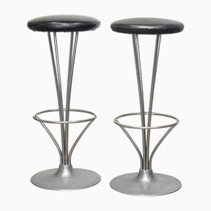 Bar Stools by Piet Hein for Fritz Hansen, 1960s, Set of 2