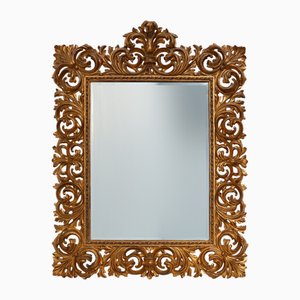Large Vintage Italian Baroque Style Wall Mirror, 1950s