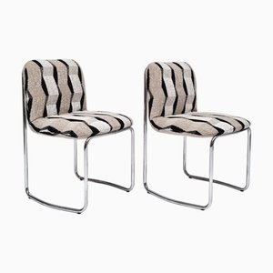 Fabric Dining Chairs, 1970s