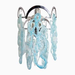 Aplique de pared italiano Mid-Century de cristal de Murano de Vistosi, años 60