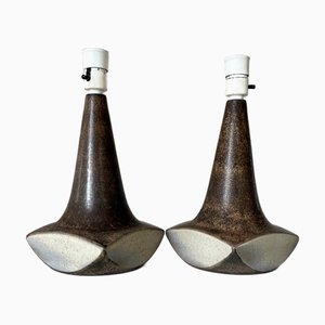 Handgefertigte Tischlampen von Marianne Starck für Michael Andersen & Son, Dänemark, 1970er, 2er Set