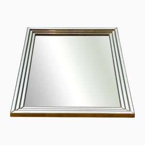 Wall Mirror Framed with Beveled Mirror Glass