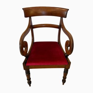 Antique Willian IV Mahogany Desk Chair, 1840